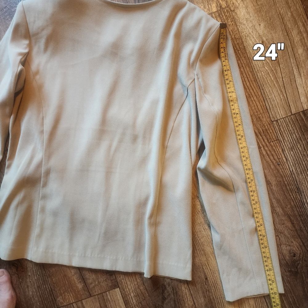 Serengeti Embroidered Blazer Micro Suede Tan Large โ - Picture 7 of 11